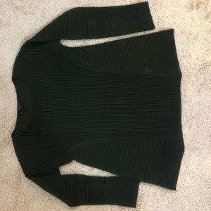 Ribbed Peplum Sweater